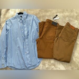 Men’s clothes bundle
POLO RALPH LAUREN- MICHAEL KORS- PERRY ELLIS